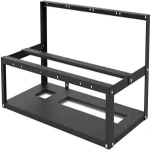 8GPU 채굴 장비 프레임 암호화폐 코인 통화 비트코인 ETH ETC ZEC 액세서리 도구용 스틸 오픈 에어 마이너