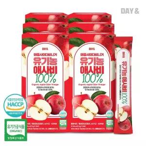 [참앤들황토농원]4+2데이앤 애플사이다비니거 유기농 애사비 100% 15포 6박스,총 90포