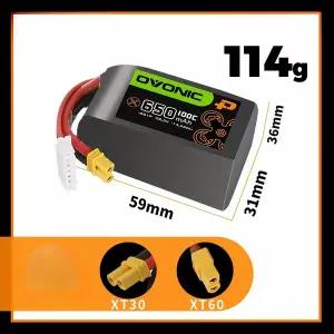 무선 RC소품 100C 22.2V 650mAh/850mAh 6S 리포 배터리 RC FPV 비행기 쿼드콥터 헬리콥터 드론 부품