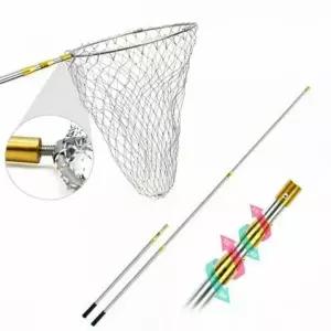 스테인리스 휴대용 해루질 접이식 뜰망 3단 뜰채 낚시