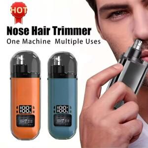 호환 남성용 충전식 코털 트리머얼굴 털 제거기 - 정리용 휴대용 그루밍 도구