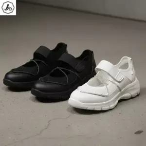 [애슬릿] 메리제인 운동화 소가죽 찍찍이 키높이 단화 4cm