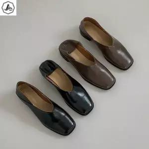 [애슬릿] 여성 로퍼 발편한 투웨이 스퀘어 캐주얼 단화