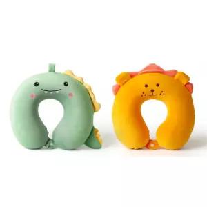 자동차 여행 휴대용 메모리폼 캐릭터 목쿠션 버스용 선물용 수면용 비행기