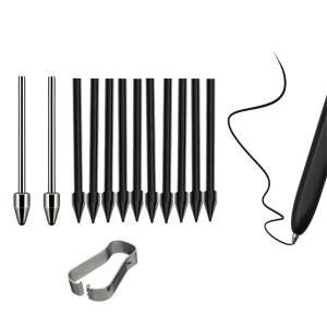 호환 삼성 탭 S9/S9FE+/S9 Ultra/S8/S8+/S8용 클립 태블릿 연필 예비 펜촉 티타늄 합금 플라스틱 파인 포인