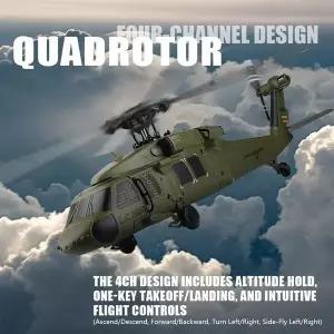 수집품 RC K170 UH60L 원격 조종 헬리콥터 2.4Ghz 4CH 항공기 헬리 에일러론리스 6축 자이로스코프 고도 유