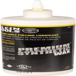 클라인 툴스 56117 왁스 윤활제 미국산 프리미엄 합성 와이어 및 케이블 당김 1쿼트 스퀴즈 병