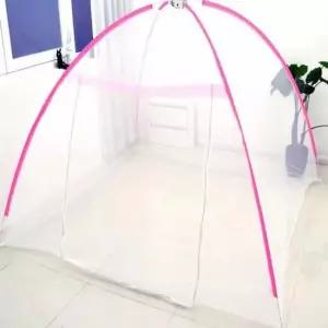 원터치 모기장 180X200 핑크 캐노피모기장 모기방충망