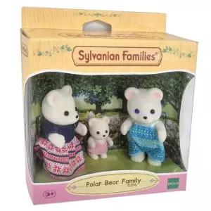 실바니안패밀리 북극곰 가족 동물 인형 장난감 선물