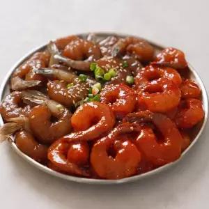 [당일생산]반반 깐새우장 간장350g1개+양념350g1개 총 2개