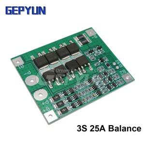 호환 3S 20A 25A 40A 60A 리튬 이온 배터리 18650 충전기 밸런스/드릴 모터 모듈용 PCB BMS 보호 보드