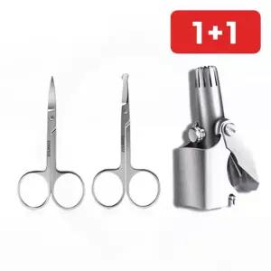 남성 3종 수동 코털제거기 물세척 여행용 휴대용 코털정리기  1+1