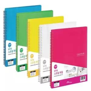 화일 A4 40매 청색 a4스프링파일40매 투명스프링파일