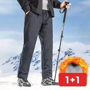 방한바지 남성 오토바이 작업 겨울 밴딩 방풍 두꺼운