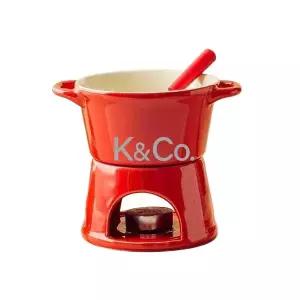 세련된 세라믹 용기 조리기 중탕기 퐁듀 팟 디저트 포트