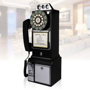공중 전화기 엔틱 유럽식 인테리어 촬영 소품 호텔 클래식 장식 영화