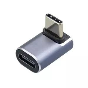 BMW 벤츠 차량용 모니터 연결 USB4.0 CtoC GEN3 FF 젠더 상하 90도 꺾임