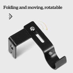 호환 벽걸이 커튼 봉 지지대 확장형 금속 로만 폴 브래킷 침실 기숙사용 조절식 고리