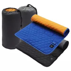 야외 캠핑용 7구역 난방패드 보조배터리용 매트 발열