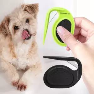 딩동펫 반려동물 브러쉬 엉킨 털 제거 관리 오픈 칼 2종 세트 MNS