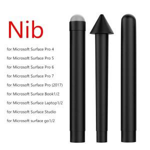 호환 3pcs  펜 팁 스타일러스 리필 교체 터치 예비 펜촉 HB 2H H for Microsoft Surface Pro 7