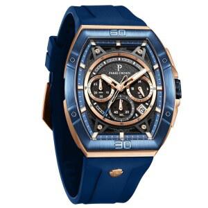 PC PARAS 크라운 남성 럭셔리 토나우 시계 쿼츠 일본 무브먼트 방수 야광 스포츠 레드 원피스 시계 남성 선물