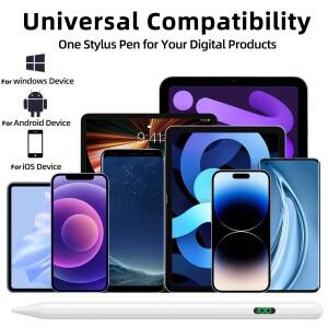 호환 삼성 갤럭시 탭 S9FE S9 + S8 S7 S6lite A7 A8용 스타일러스 펜 레노버 P12 충전식 틸트 감도