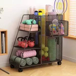 요가매트 정리대 보관 랙 트롤리 철제 소도구 폼룰러