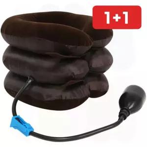 직장인 목스트레칭 목견인기 3단 에어펌프 사무실 목보호대  1+1