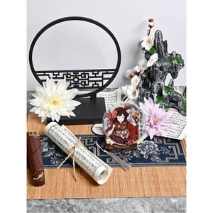 식 고풍 사진 배치 사진 탁자 곡미 병풍 소품 주변 미니 촬영 국풍 촬영 장면