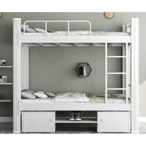 성인 이층 침대 프레임 하우스 아트더블 캐노피 게스트 화이트