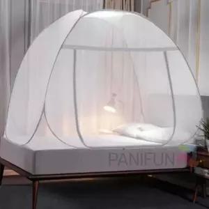 원터치모기장 120x200cm그레이 캠핑용모기장 캐노피모기장 침대방충망 싱글침대모기장 모기장텐트