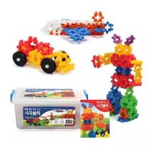 블록 미니 블록쌓기 블록완구 사각블럭 블럭 해피 블럭완구