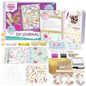 바이브 저널 제작 VIBES 8세 창의적 스크랩북 다이어리 BY 노트북 ONLY 이상 U2013 맞춤형 CRAFT 맞춤 소녀용 글쓰기 개인 세트 DIY 키트 포함