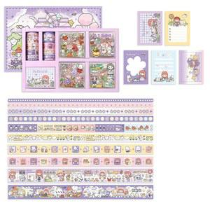 소녀 DIY 문구 얇은 일상용품 다이어리 위한 스크랩북 공예 185개 스티커 세트 작은 장난감 생일 13세 소녀들을 예술 재미있는 선물 보라색 귀여운 키트