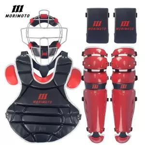 모리모토 MCS-32 포수장비세트 네이비/레드/화이트 -포수마스크+프로텍터+렉가드+니세이버