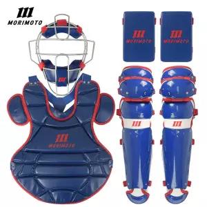 모리모토 MCS-36 포수장비세트 블루/레드/화이트 -포수마스크+프로텍터+렉가드+니세이버