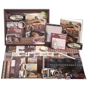 핀셋과 테이프가 DIY 공예 여행자 사진 남성 용품 노트북 여행 정크 여성을 종이 용품 위한 선물 저널 스티커 에스테틱 스크랩북 앨범 포함된 키트 성인 빈티지