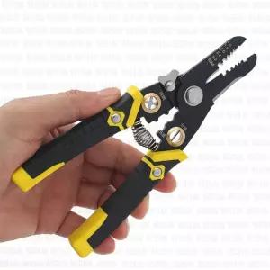 코일스프링 와이어 스트리퍼 옐로우 전선절단 케이블선 전선피복