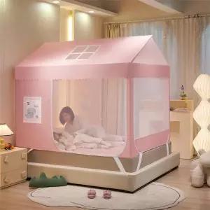 벙커침대 텐트 기숙사용 가림막 모기장 이층침대용 동굴