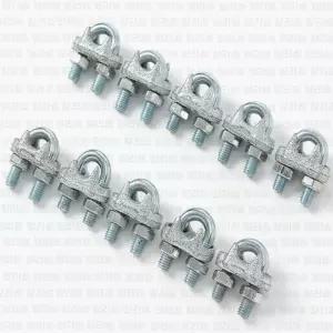 와이어고리 고정클립 10p 6mm 고정공구 U자