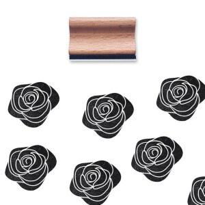 로즈 러버 스탬프, 스크랩북 카드 제작용 중간 스탬프 1/1/3