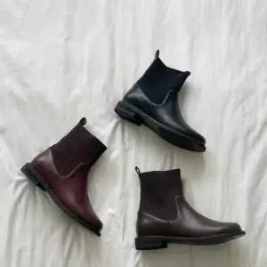 [하프클럽/다잇템]여성 가을겨울 양말 포근한 스웨터 앵클부츠