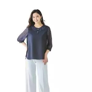 [NS홈쇼핑][바띠] 샤이니 블라우스(네이비)[35360240]