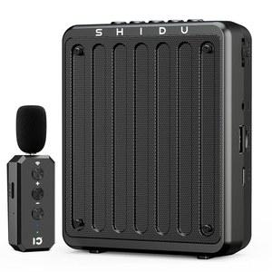 [미국배송] 시두 20W 음성 증폭기 교실 연설 회의 요가 야외용 스피커가 있는 교사용 휴대용 마이크용 무선 라발리에 마이크로폰 블루투스