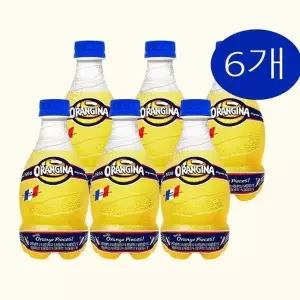 롯데칠성음료 오랑지나 스파클링 오렌지 420mlx6개 감귤 탄산음료 x2SET(SH)