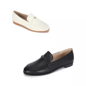 [무크] 여화 테사 M로고 캐주얼 로퍼 2colors