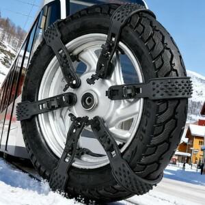 겨울 운전 안전 스노우 체인 미끄럼 방지 타이어 벨트 비상 트랙션 진흙 얼음 도로 그립 전기차 자동차 차