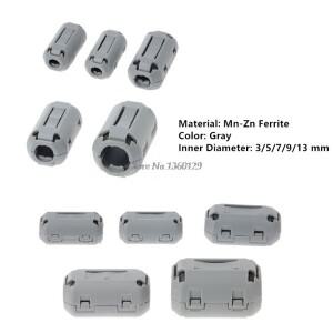 멀티 사이즈 페라이트 코어 코드 링 초크 비드 RFI EMI 소음 억제 필터 전원 USB 케이블 안테나 오디오 그