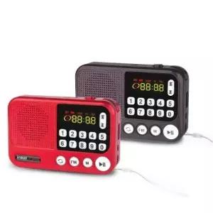 ( )인켈 휴대용 소형 미니 FM 라디오 MP3 플레이어 가정용 할머니 낚시